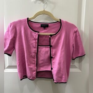 MAJORELLE cropped cardigan set. Size small